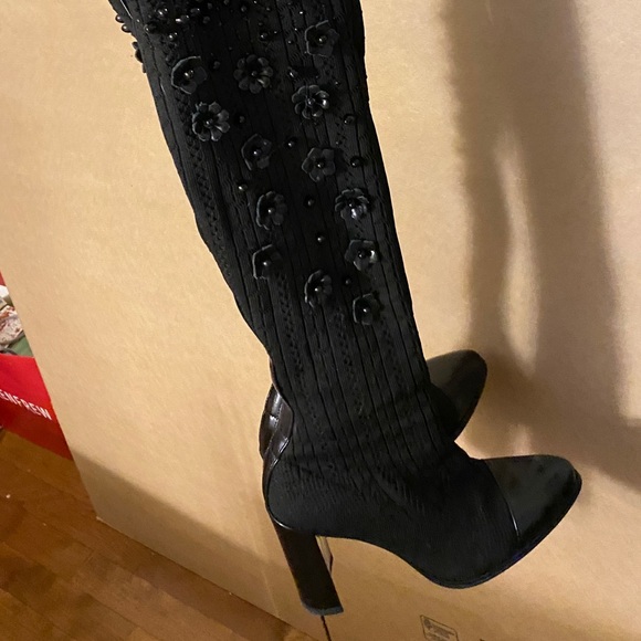 Stuart Weitzman over the knee sock boots - Picture 2 of 7